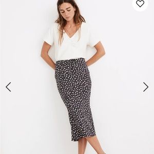 Madewell Drawstring Midi Slip Skirt